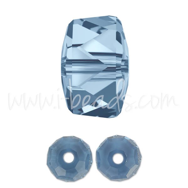 Perles Cristal 5045 Rondelle denim blue 6mm (6) - LaMercerieDesCopines