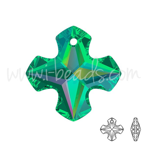 Pendentif croix grecque Cristal 6867 crystal vitrail medium 14mm (1) - LaMercerieDesCopines