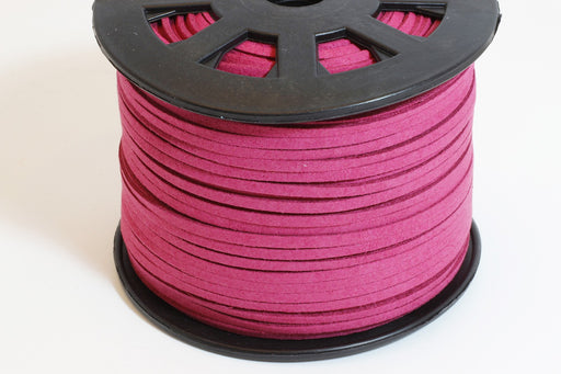 Acheter en gros suédine rose fuchsia 3mm cordon au mètre