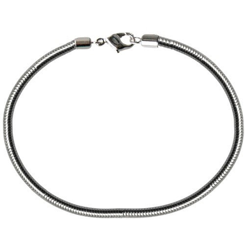 Bracelet rhodium Cristal pour becharmed 18cm (1) - LaMercerieDesCopines