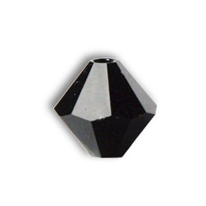 Creez Perles Cristal 5328 xilion bicone jet hematite 2x 4mm (40)