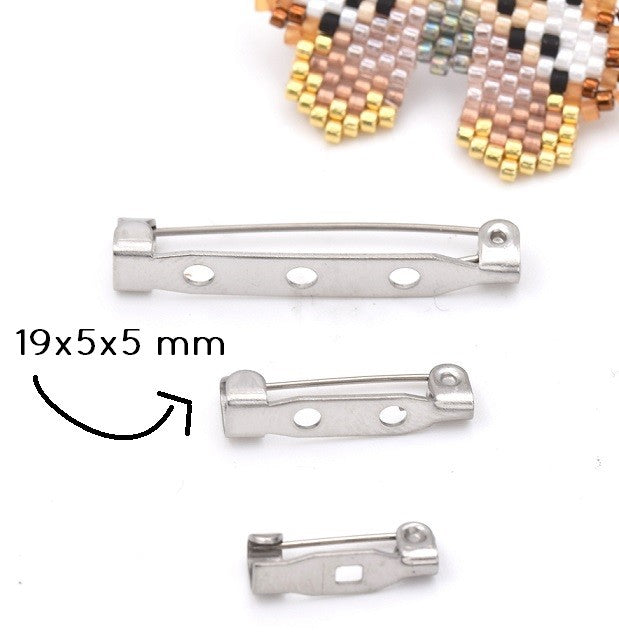 Achat Support Broche acier 19x5x5 mm (2 )