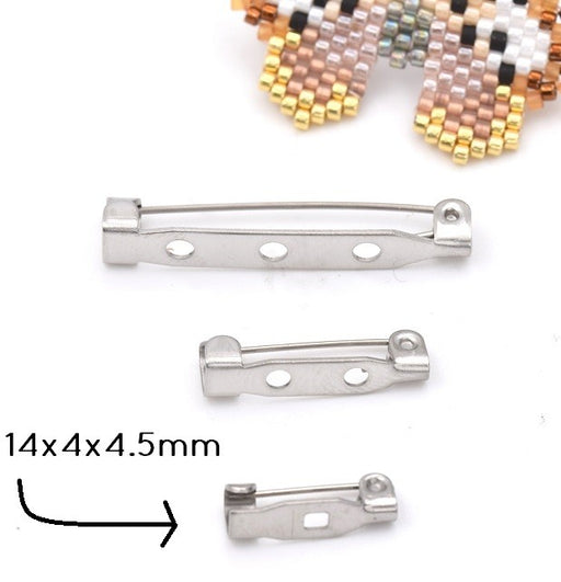 Achat Petit Support Broche acier 14x4x4.5mm (2 )