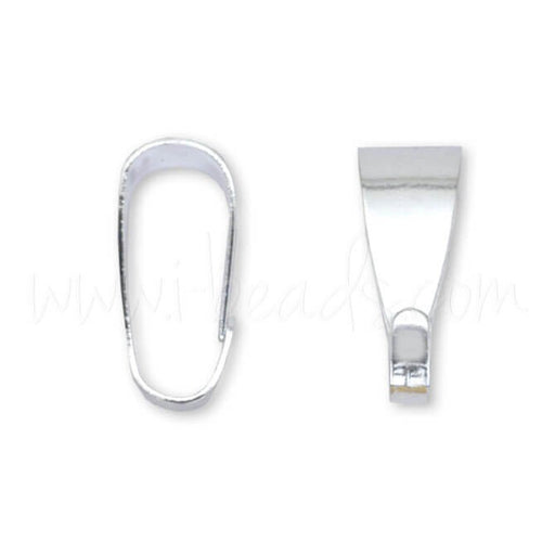 Achat Bélière pour pendentif métal couleur argent 10x4mm (2)