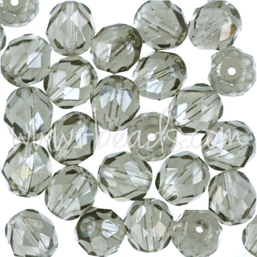 Achat Perles facettes de boheme black diamond 8mm (25)