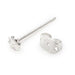 Vente en gros Clou d'oreilles daisy métal plaqué argent (2)