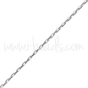 Acheter en gros chaine à perles 0.65mm argent filled (50cm)