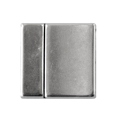 Vente Fermoir magnétique plat plaqué argent 24x24mm (1)