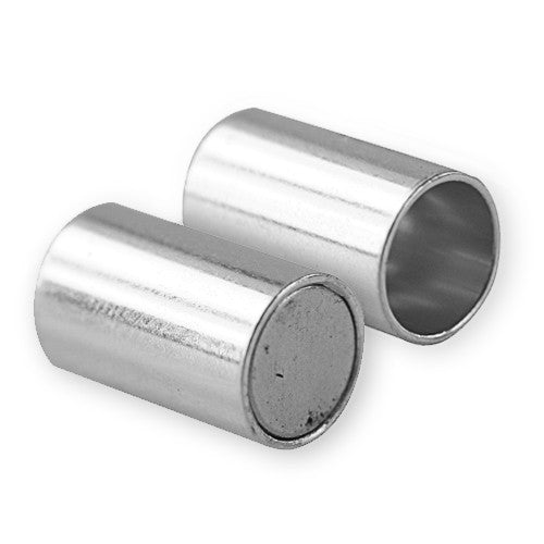 Achat Fermoir magnétique tube argenté 6x20mm (1)