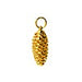 Acheter Pendentif véritable pomme de pin galvanisée or 24K 23mm (1)