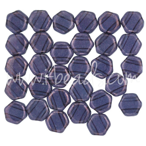 Achat Perles Honeycomb 6mm tanzanite vega (30)