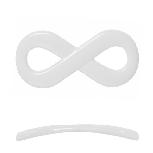 Achat lien infini pour bracelet blanc 20x35mm (1)