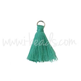 Vente mini pompon avec anneau vert 25mm (1)