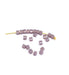 Vente 10 perles cube 2x2x2 mm violet parme foncé à facettes en verre imitation jade 2x2x2 mm trou: 0.5 mm