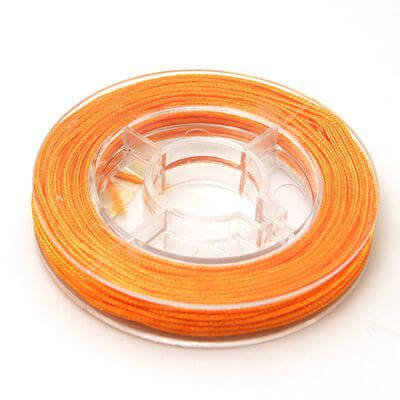 Achat Cordon Tressé en Nylon - 0.8mm - ORANGE - Bobine de 8m (1)