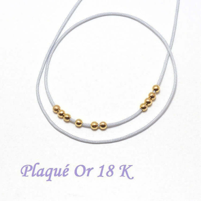 Achat en gros 20 fines perles laiton plaqué or 18 K OR 3 mm, Trou: 1 mm Apprèts bijoux par 20 pour toutes les crations DIY uniques