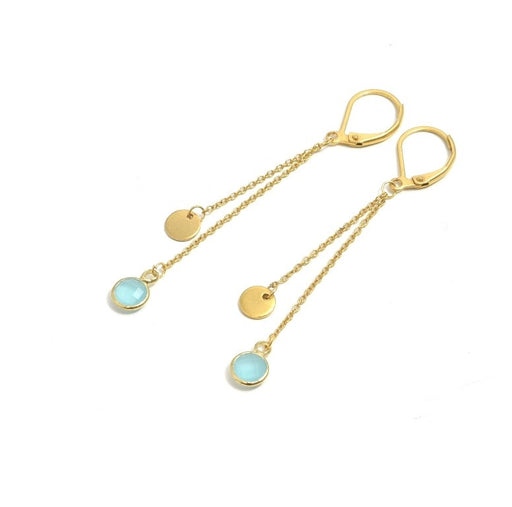 Achat Idee boucles d&#39;oreilles dormeuse chaine et breloque pampilles