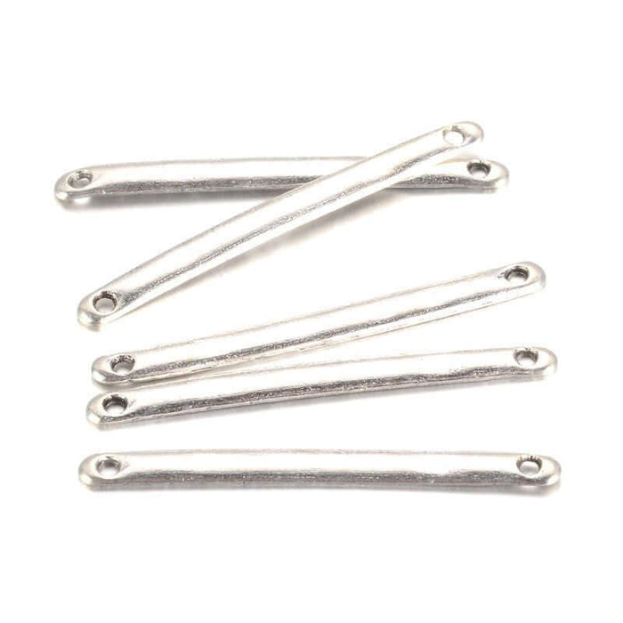 Acheter en gros 4 Connecteurs argent vieilli barrettes 33 mm vendus par 4 pour bracelet ou collier 3x33 mm. sans plomb et sans nickel