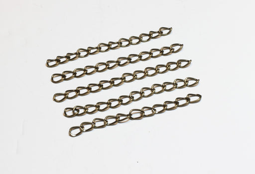 Achat chaines extension bronze x5 chaines de réglages 50x3.5mm