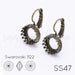 Serti boucle d'oreilles Vintage pour Cristal 1122 10mm-SS47 laiton (2) - LaMercerieDesCopines