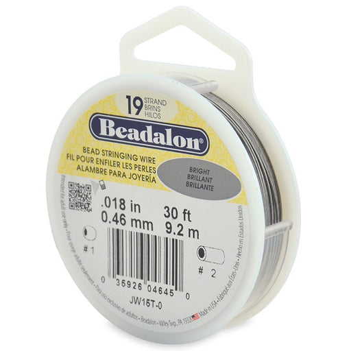 Achat Beadalon fil càÂ¢ble 19 brins brillant 0.46mm, 9.2m (1)