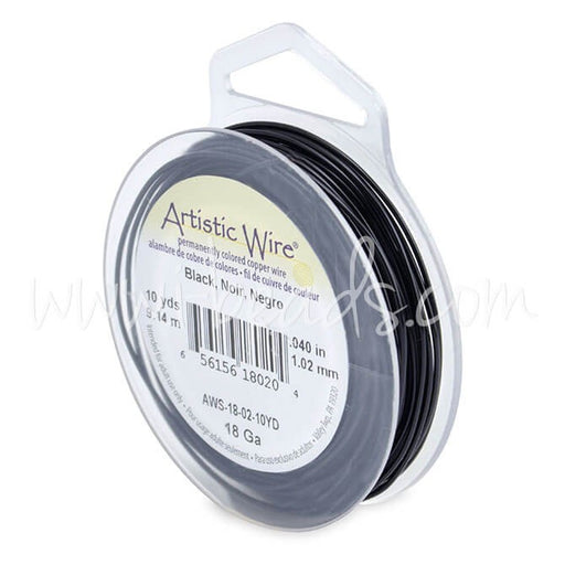 Vente Fil de cuivre artistic wire noir gauge 18, 9.1m (1)