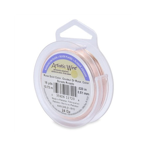 Vente Fil de cuivre artistic wire gauge 24-0.5mm rose gold, 13.72m (1)