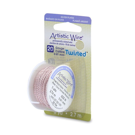 Achat fil torsadé Artistic wire 20 gauge (0,81mm) sur 2,74m Or rose traité anti ternissement