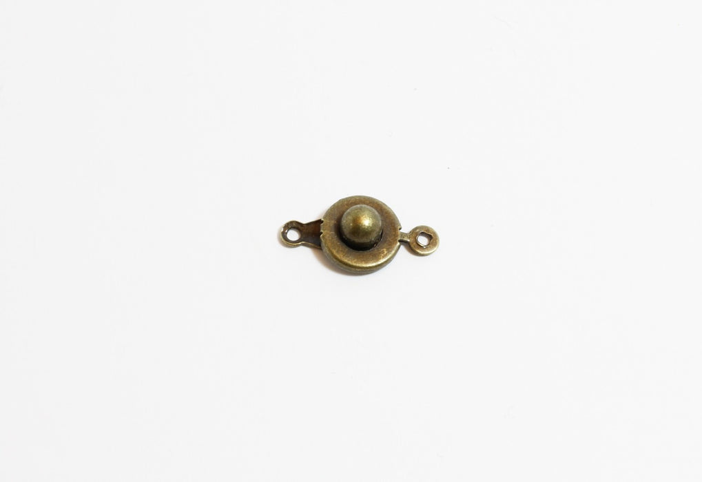 Vente au détail fermoir à pression bronze 18mm fermoir vendu à l'unité apprêt bijoux