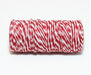 Vente en gros ficelle baker twine x5m rouge et blanc