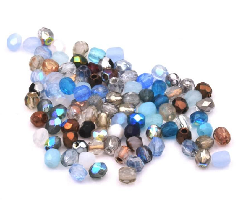 Perles Facettes de Bohème Mix 3mm (4g)