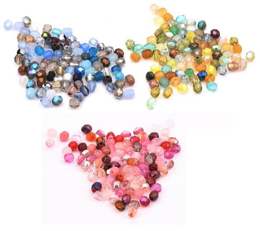 Achat Perles Facettes de Bohème Mix 3mm (4g)