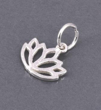 Achat Pendentif Charm Lotus Argent 925, 10x10mm (1)